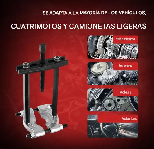 PowerExtract - Extractor de engranajes y separador de rodamientos de 16 piezas