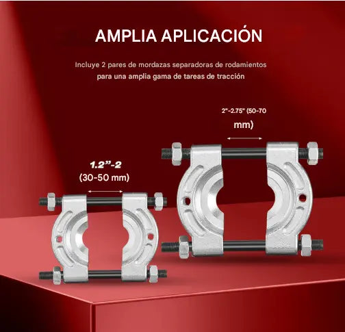 PowerExtract - Extractor de engranajes y separador de rodamientos de 16 piezas