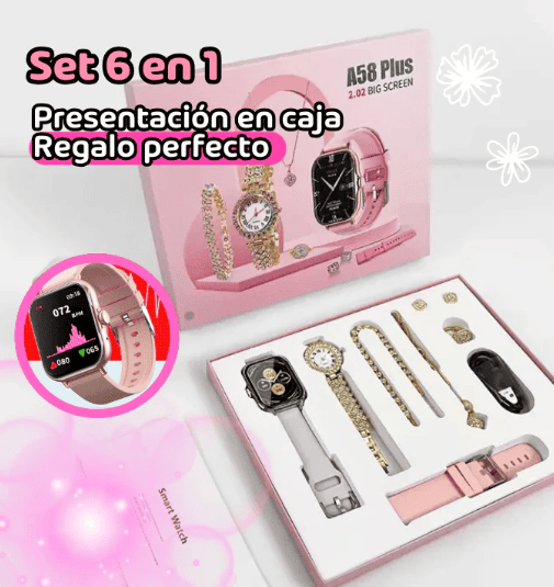 Nuevo Reloj inteligente A58 plus 6 en 1