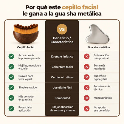 Cepillo Facial Para Masajes de Drenaje Linfático